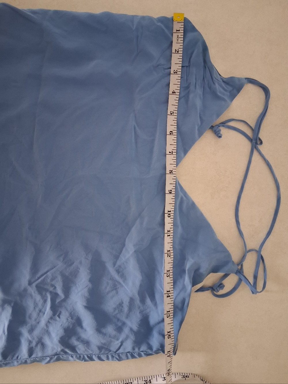 Judith & Charles/ 100% Silk/ Light Blue Spaghetti Strap Cami Top/ Size US 8 - Picture 10 of 11